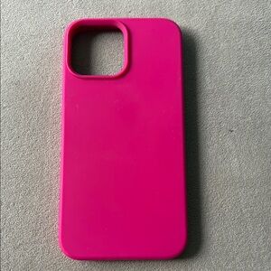 Pink Silicone iPhone 13 Pro Max Case